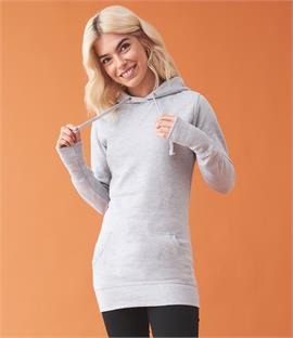 CLEARANCE - AWDis Just Hoods Girlie Longline Hoodie